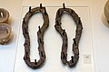 Pair of iron reinforcements for sandals, 500-475 BC