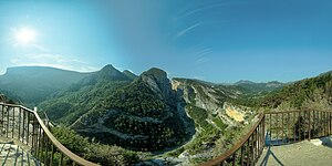 Panorama sur les Gorges du Verdon depuis le Point Sublime