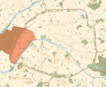 Carte des arrondissements parisien