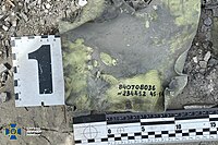 Sichergestelltes Trümmerteil eines russischen Ch-101-Marschflugkörpers, am Einschlagsort gefunden
