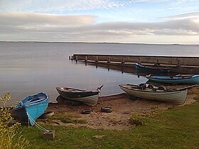 View of the pier at the site