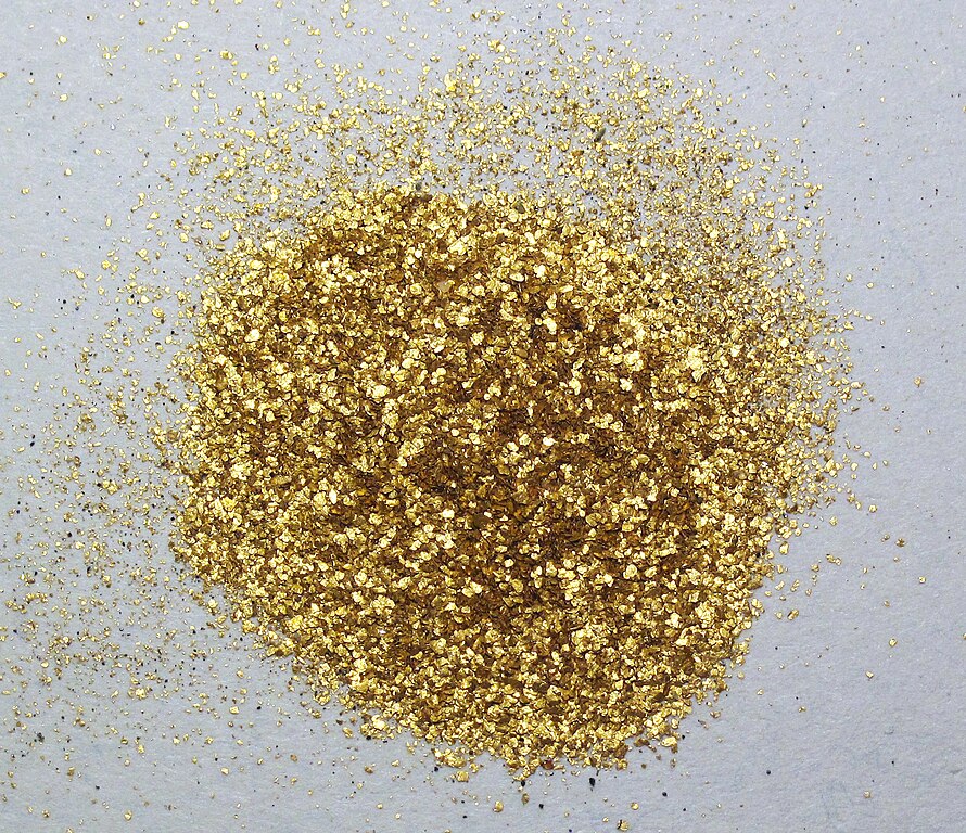 File:Placer gold flakes (Drava River, Murakeresztúr, Hungary).jpg