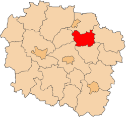 موقعیت شهرستان وومبژژنو در نقشه