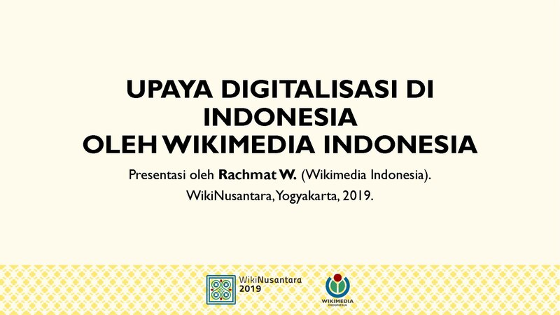 File:Presentasi sesi GLAM I di WikiNusantara (Rachmat W.).pdf