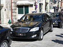 A Mercedes-Benz S600 used by the president of Portugal. Pt car.jpg