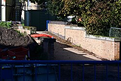 A ramp leading to the Rose Bowl at Queen's Gardens in Kingston upon Hull, currently undergoing major redevelopment works.