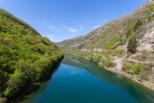 Trebišnjica, reka ponornica koja izvire blizu Bileće u Republici Srpskoj (BiH)