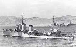 The Crispi in 1941 in the Aegean Sea