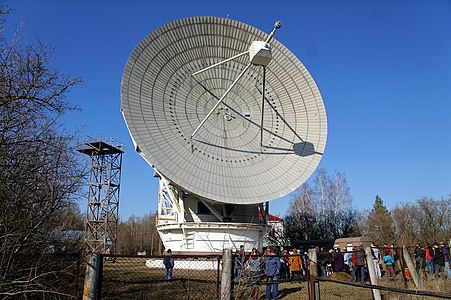 Пущинская радиоастрономическая обсерватория. Радиотелескоп RT-22 - один из старейших в России