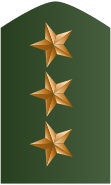 Rank insignia of capital of the Colombian Army