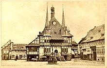 Rathaus um 1870