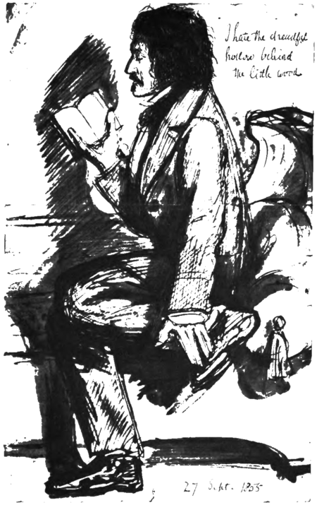 Tennyson Reading "Maud," from a sepia sketch by Dante Gabriel Rossetti