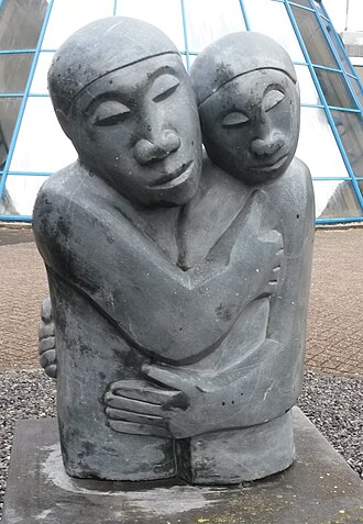 Reconciliation, statue in Woerden Reconciliation Amos Supuni Woerden.jpg