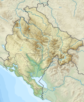Острів Святого Георгія. Карта розташування: Чорногорія