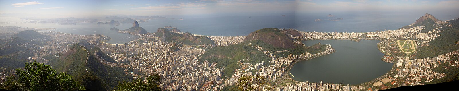 Panoramatická fotografia mesta Rio de Janeiro