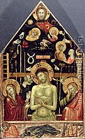 Roberto d'Oderisio. Man of sorrows. 1354