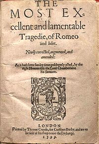 Romeo Y Julieta: Argumento, Personajes, Primeras ediciones