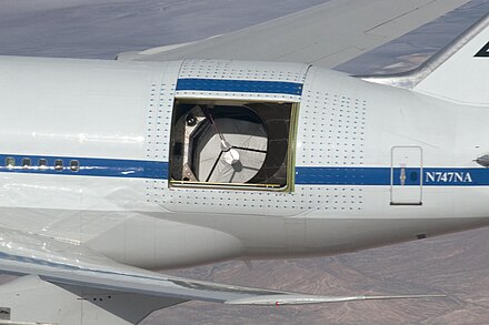 SOFIA is an infrared telescope in an aircraft, allowing high altitude observations