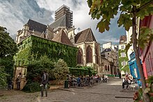 St-Gervais-et-St-Protais in Le Marais Saint Gervais church from the rue des Barres, Paris 26 September 2016.jpg