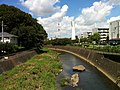 公社境川住宅と給水塔