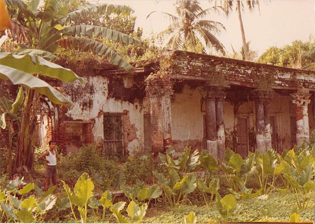 Ruins of a mansion built in the mid 19th century.