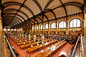 Interiorul Bibliotecii Sainte-Geneviève, 1843-1850, de Henri Labrouste