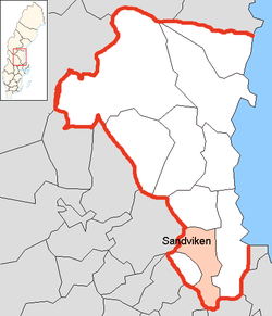 Sandviken Belediyesi, Gävleborg County.png