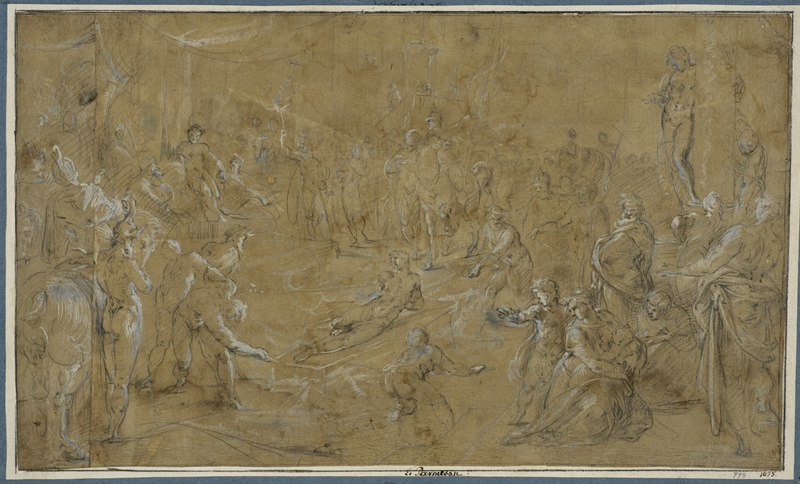 File:Sankt Lars martyrskap (Pieter Cornelisz van Rijck) - Nationalmuseum - 216562.tif