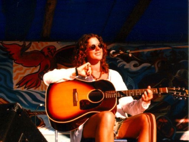 McLachlan at a 1993 benefit for Clayoquot Sound