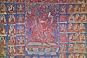 Buddhist frescos in Saspol caves / Ladakh, India