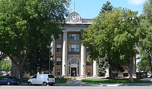 Scotts Bluff County Courthouse, quotata NRHP No. 89002230 [1]