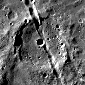 Снимок зонда Lunar Reconnaissance Orbiter.