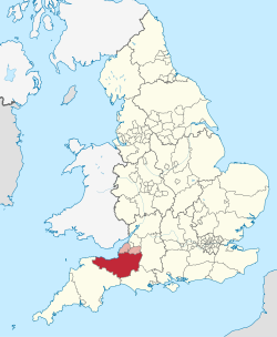 Somerset en Inglaterra (+ áreas ceremoniales) .svg