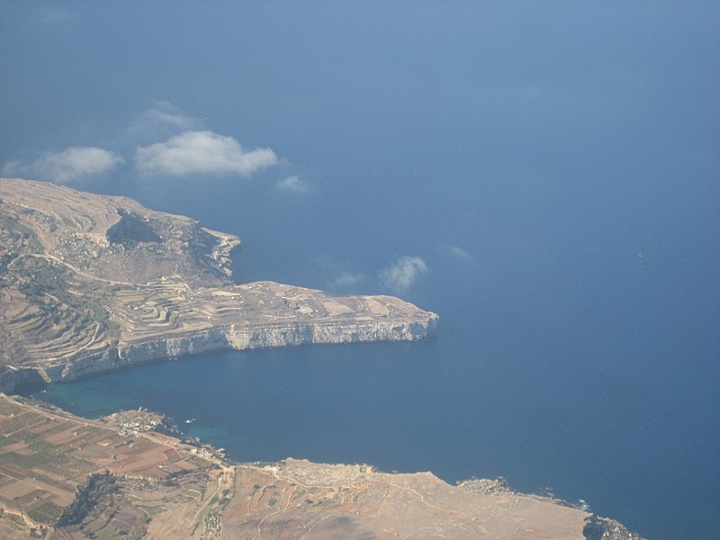 File:South coast Malta airplane view - panoramio.jpg