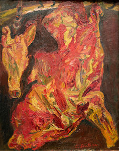 Bovo kaj kapo de bovido (1923), oleo sur kanvaso, Muzeo de la Oranĝerio, Parizo