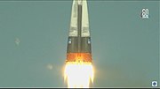 Thumbnail for File:Soyuz MS-10 launch on NASA TV-02.jpg