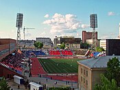 Spartak Stadium and city surroundings