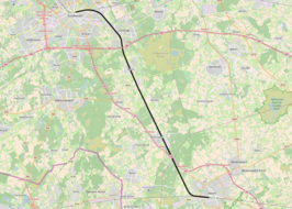 Spoorlijn Eindhoven - Weert op de kaart