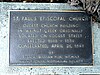 Plaque at St. Paul's Episcopal Church StPaulsWC.jpg