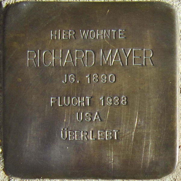 File:Stolperstein Böchingen Mayer Richard.jpeg