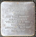 Stolperstein für Eduard Kunz