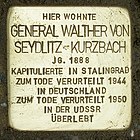 Stolperstein für Walther Seydlitz-Kurzbach von