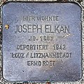 Stolperstein für Joseph Elkan