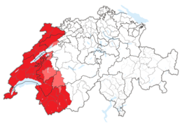 Suisse Romande - Localisation