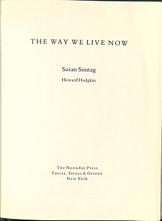 The Way We Live Now (short story)