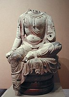 Socha bódhisattvy dynastie Tang.