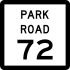 Park Road 72 penanda