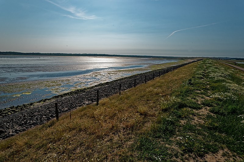 File:Texel - Molwerk - Mokbaai Dike - View WNW on De Mok.jpg