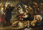 ピーテル・パウル・ルーベンス『青銅の蛇』1635年-1640年頃 ロンドン・ナショナル・ギャラリー所蔵