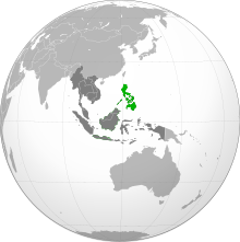 Description de l'image The Phillipines and ASEAN (orthographic projection).svg.